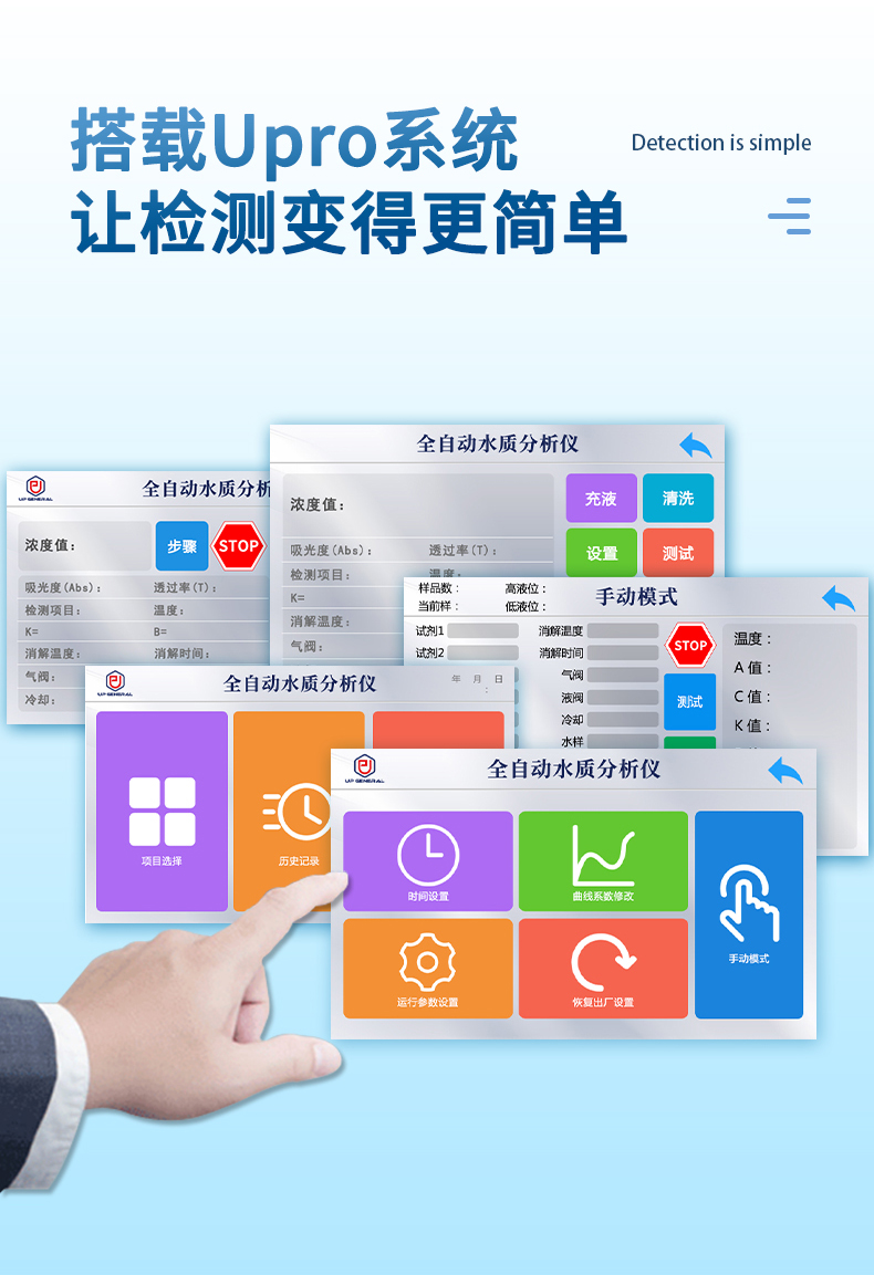全自动便携式多参数水质分析仪UPW-Q700BDC 细节图 7